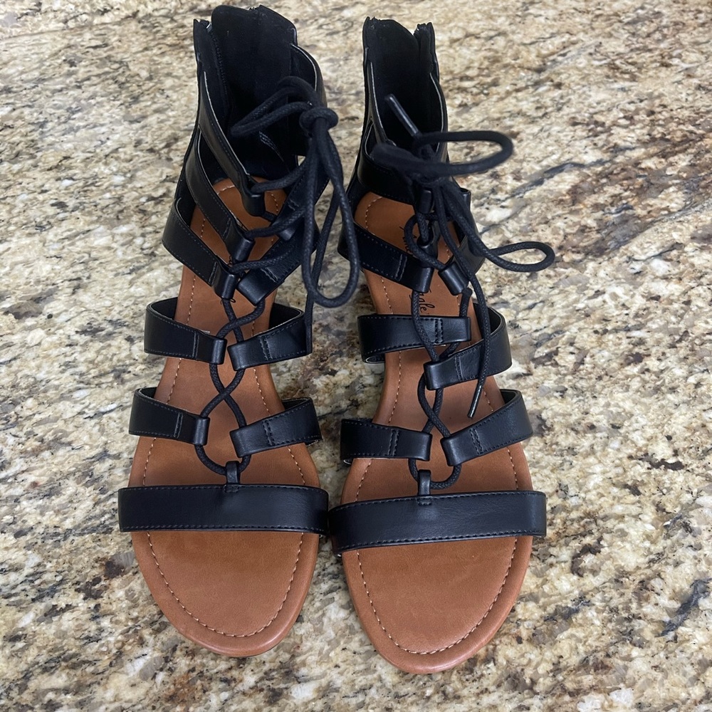 Gladiator wedge sandals